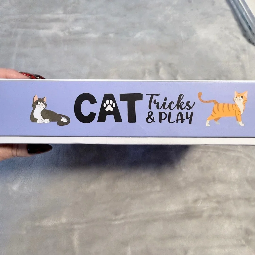 Hinkler Cat Tricks & Play Kit New Sealed Clicker Target Stick Cat Toys Book